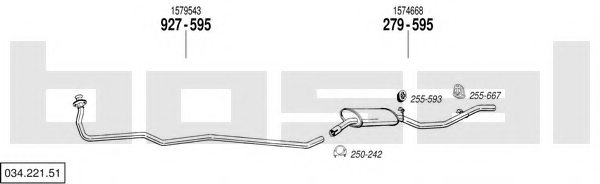BOSAL 034.221.51 Exhaust System